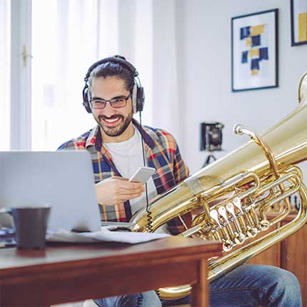 Tuba Teacher Teach Online