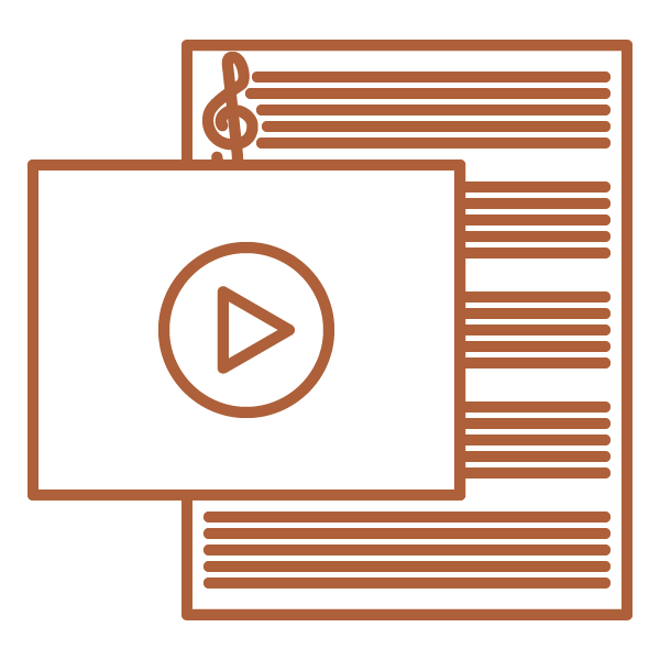 Video tutorials and sheet music Request Student Codes and Begin Lesson Planning